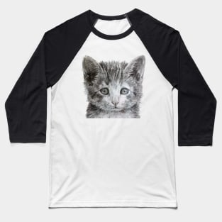 Kitten illustration Baseball T-Shirt